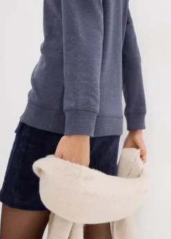 bonprix Bekleidung·Blusen & Tuniken|Sweat|Sweatshirt (2er Pack) anthrazit meliert+dunkelblau