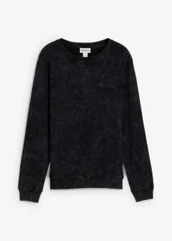 Sweatshirt in gewaschener Optik aus reiner Bio-Baumwolle|bonprix Clearance