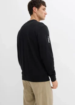 Sweatshirt mit Brusttasche aus Bio-Baumwolle|bonprix