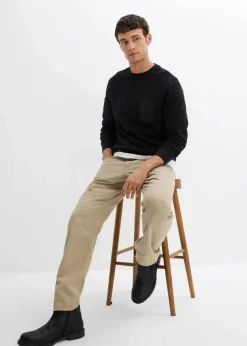 Sweatshirt mit Brusttasche aus Bio-Baumwolle|bonprix