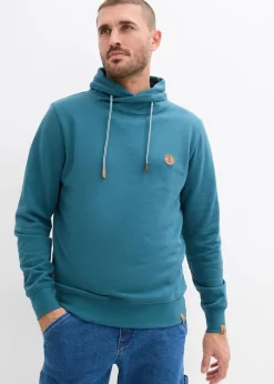 Sweatshirt mit Schalkragen aus reiner Bio-Baumwolle|bonprix Hot