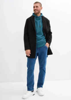 Sweatshirt mit Schalkragen aus reiner Bio-Baumwolle|bonprix Hot