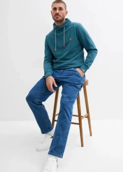 Sweatshirt mit Schalkragen aus reiner Bio-Baumwolle|bonprix Hot