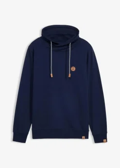 Sweatshirt mit Schalkragen aus reiner Bio-Baumwolle|bonprix Hot