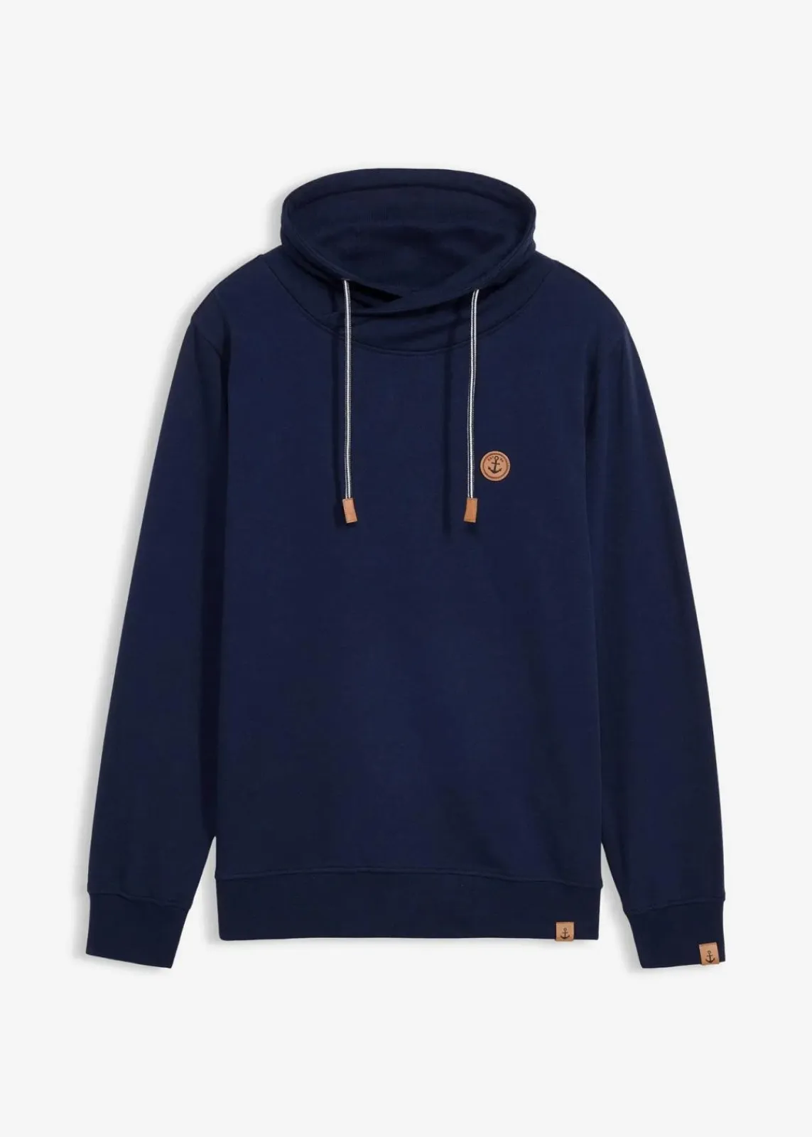 Sweatshirt mit Schalkragen aus reiner Bio-Baumwolle|bonprix Hot