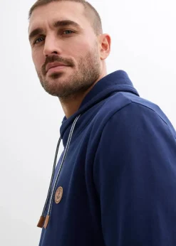 Sweatshirt mit Schalkragen aus reiner Bio-Baumwolle|bonprix Hot