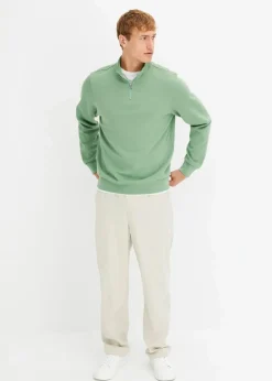 Sweatshirt mit Troyerkragen|bonprix Clearance