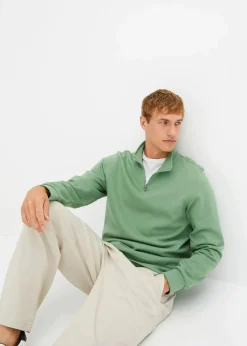 Sweatshirt mit Troyerkragen|bonprix Clearance