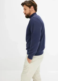 Sweatshirt mit Troyerkragen|bonprix Sale