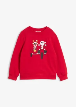 Sweatshirt mit Weihnachtsmotiv aus reiner Bio-Baumwolle|bonprix Outlet