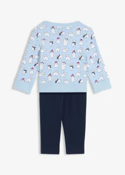 Sweatshirt und Krabbelleggings aus reiner Bio-Baumwolle (2-tlg.Set)|bonprix Hot