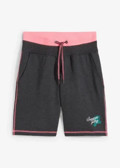 bonprix Mix & Match|Strandmode|Sweat-Shorts aus Baumwoll-Mix anthrazit meliert