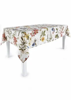 bonprix Geschirr & Servieren|Hussen & Sofaüberwürfe|Tagesdecke mit floralem Design beige