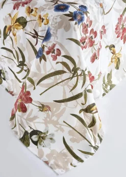 bonprix Geschirr & Servieren|Hussen & Sofaüberwürfe|Tagesdecke mit floralem Design beige