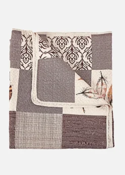 bonprix Tagesdecken & Plaids|Tagesdecken & Plaids|Tagesdecke mit Patchwork Druck creme