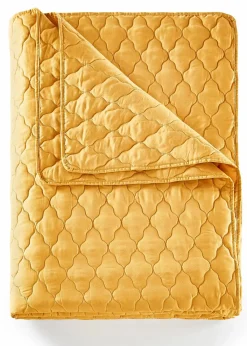 bonprix Tagesdecken & Plaids|Tagesdecken & Plaids|Tagesdecke mit Steppung senfgelb