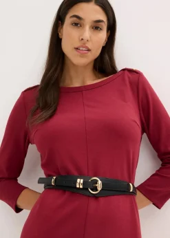 bonprix Gürtel|Schuhe & Accessoires In Spezialgrößen·Gürtel|Taillengürtel schwarz/goldfarben