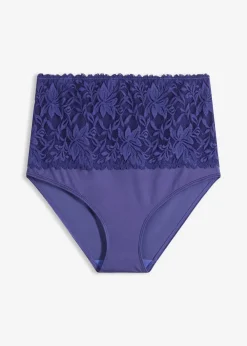 bonprix Wäsche·Dessous|Wäsche·Höschen|Taillenpanty mit zarter Spitze dunkelblau