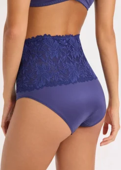 bonprix Wäsche·Dessous|Wäsche·Höschen|Taillenpanty mit zarter Spitze dunkelblau