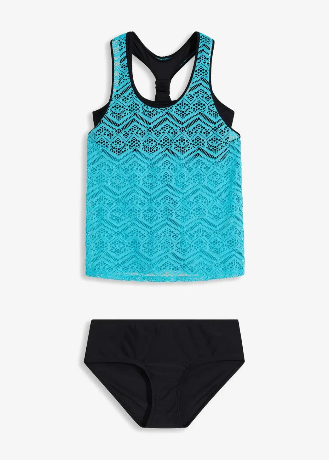 Tankini mit elastischer Spitze (2-tlg. Set)|bonprix Online