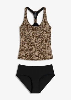 Tankini mit spezieller Rückenlösung (2-tlg.Set)|bonprix New