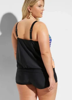 bonprix Nachhaltigere Materialien|Bedeckende Bademode|Tankini (2-tlg. Set) orange floral