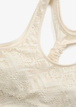 bonprix Nachhaltigere Materialien|Tankinis|Tankini (2-tlg. Set) aus Spitze oliv