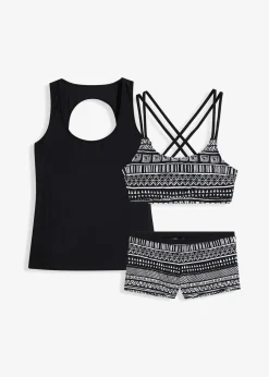 Tankini (3-tlg. Set) mit Bustier-Bikinioberteil|bonprix Sale