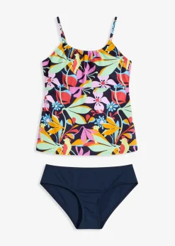 bonprix Nachhaltigere Materialien|Tankinis|Tankini (2-tlg.Set) dunkelblau floral