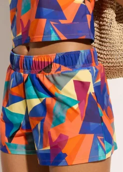 bonprix Nachhaltigere Materialien|Tankinis|Tankini (2-tlg.Set) mit Shorts bunt bedruckt