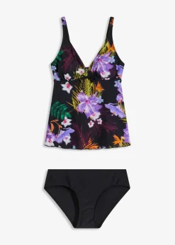 Tankini (2-tlg.Set) mit V-Ausschnitt|bonprix