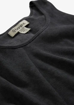 bonprix Shirts & Tops|Nachhaltigere Materialien|Tanktop aus reiner Bio-Baumwolle schiefergrau washed