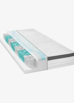 bonprix Matratzen & Topper|Matratzen & Topper|Taschenfederkernmatratze H4 mit 7-Zonen weiß