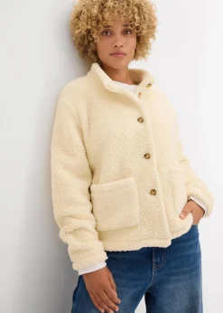 Teddy-Fleece Jacke|bonprix New