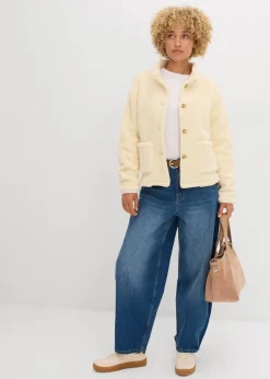 Teddy-Fleece Jacke|bonprix New