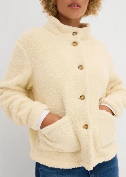 Teddy-Fleece Jacke|bonprix New