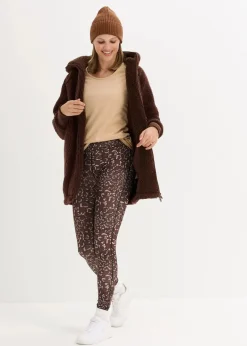 bonprix Jacken & Mäntel|Sweat|Teddy-Fleece Jacke terrabraun