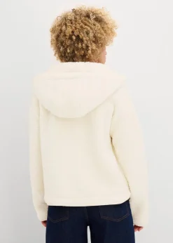 bonprix Bekleidung·Blusen & Tuniken|Bekleidung·Hosen|Teddy-Fleece Jacke naturbeige