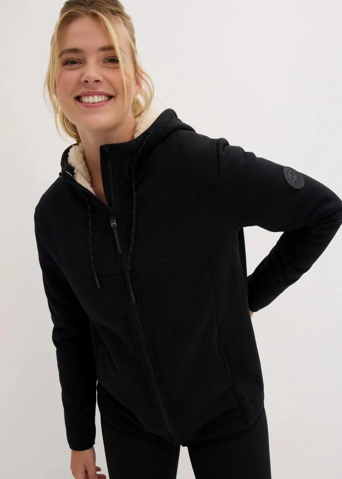 Teddy-Fleece Jacke|bonprix