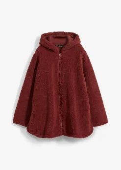 Teddy-Fleece Jacke in A-Linie mit Seitenschlitzen|bonprix Best