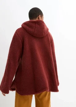 Teddy-Fleece Jacke in A-Linie mit Seitenschlitzen|bonprix Best
