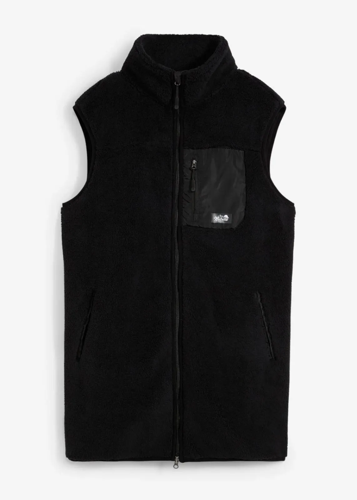 bonprix Jacken & Mäntel|Sweat|Teddy-Fleece Weste schwarz