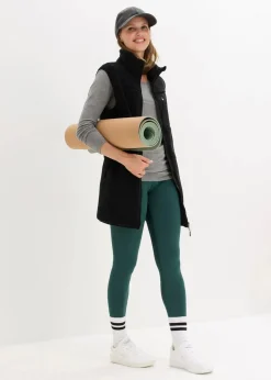 bonprix Jacken & Mäntel|Sweat|Teddy-Fleece Weste schwarz