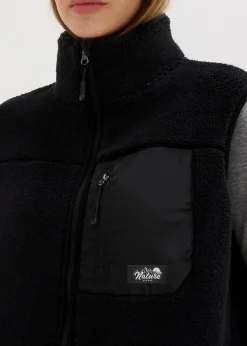 bonprix Jacken & Mäntel|Sweat|Teddy-Fleece Weste schwarz