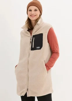 bonprix Bekleidung·Blusen & Tuniken|Bekleidung·Hosen|Teddy-Fleece Weste steingrau