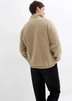 Teddy-Fleecepullover mit praktischen Reißverschlusstaschen|bonprix Hot