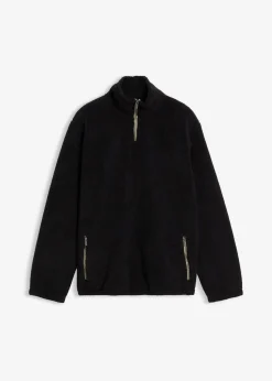 Teddy-Fleecepullover mit praktischen Reißverschlusstaschen|bonprix New