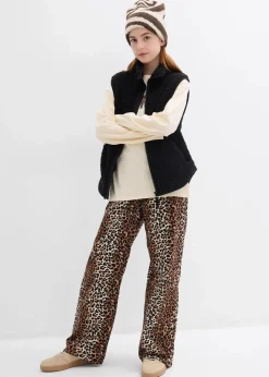 bonprix Mädchen 9-16 Jahre·Jacken & Outdoor|Teddy-Weste schwarz