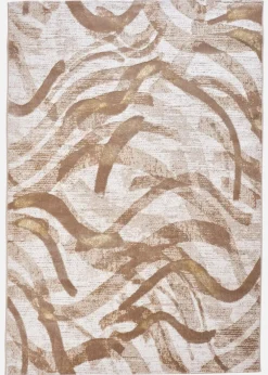 bonprix Veloursteppiche|Teppich in moderner Musterung natur gold