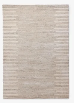 bonprix Veloursteppiche|Teppich mit außergewöhnlich softer Oberfläche natur